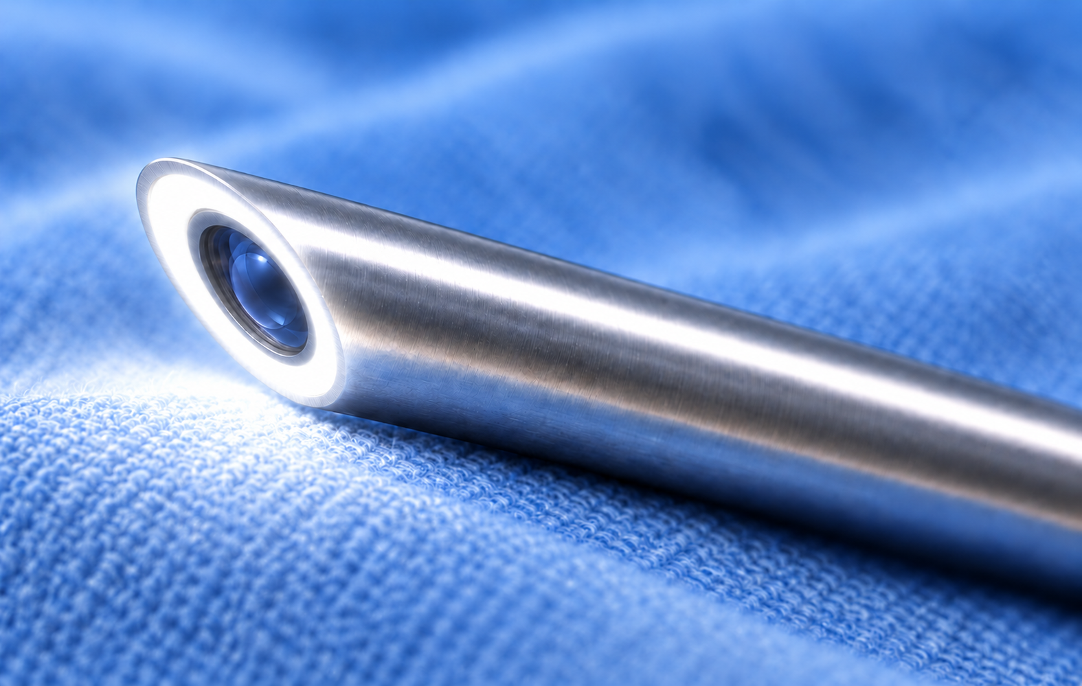 T54_30: Distal beveled tip detail. AI-regenerated 30-degree exterior reference; not a dimensional record.