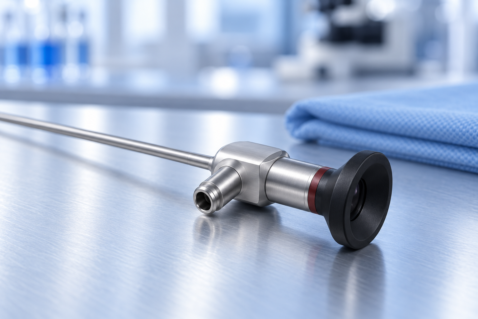 T54_30: Eyepiece detail. AI-regenerated 30-degree exterior reference; not a dimensional record.