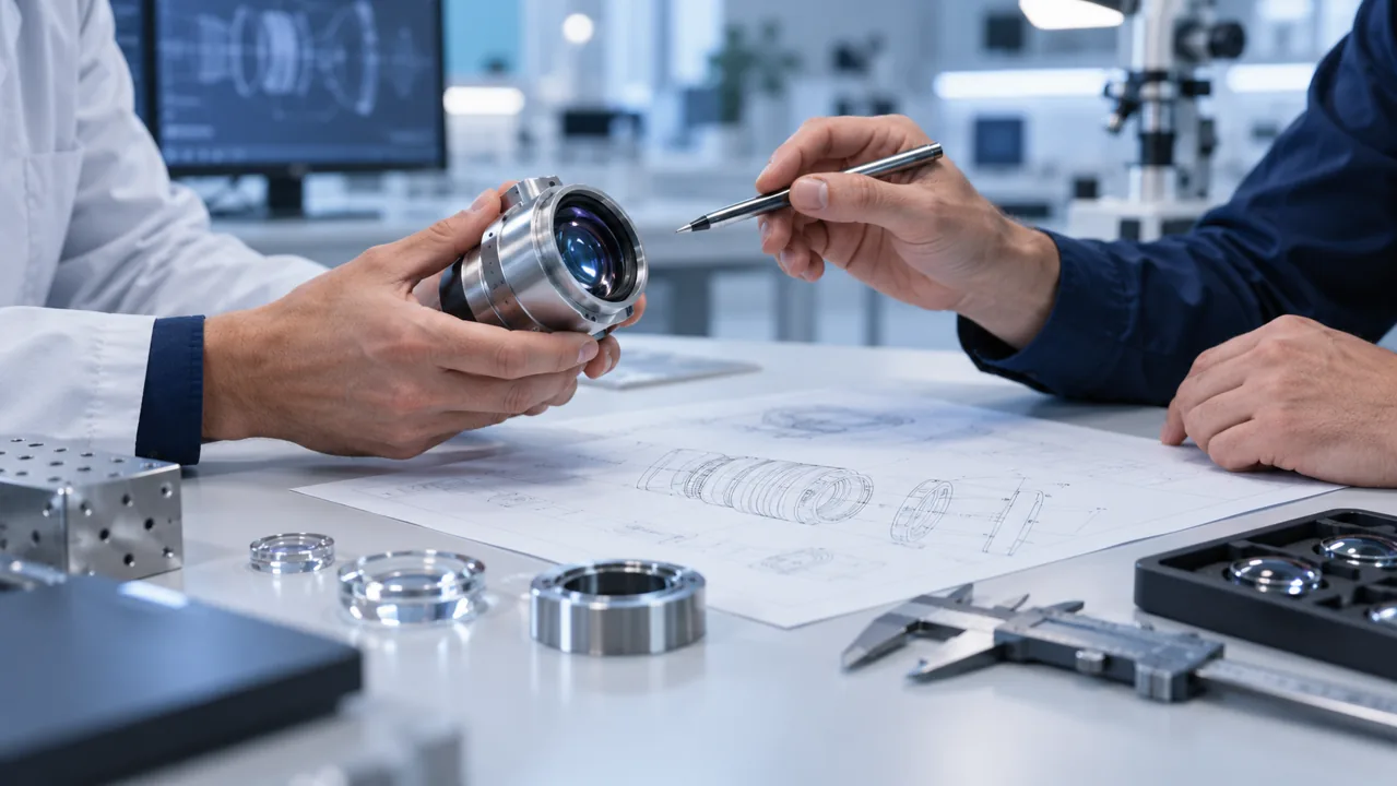 Fictional optical engineering collaboration; not a completed customer project.